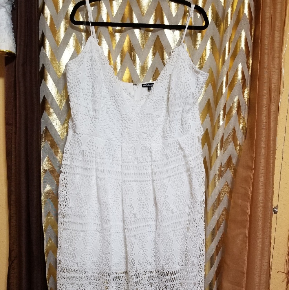 White lace dress